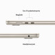 Ноутбук Apple MacBook Air 15, 512GB, Starlight with Apple M2 (MQKV3) (2023)
