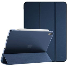 ProCase iPad Air 5th Generation Case 2022 / iPad Air 4th 2020 Case 10.9 Inch, Slim Stand Hard Back Shell Protective Smart Cover Cases for iPad Air 5th A2589 A2591/ Air 4th Gen A2316 A2324 -Navy