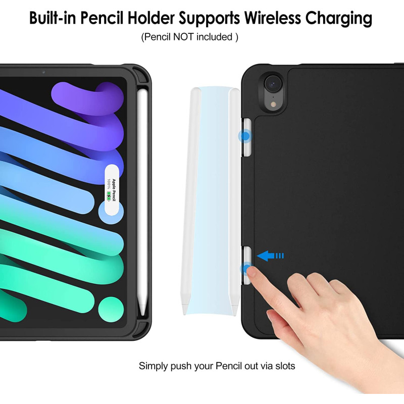 Чохол для iPad mini 6th gen JETech with Pencil Holder Black
